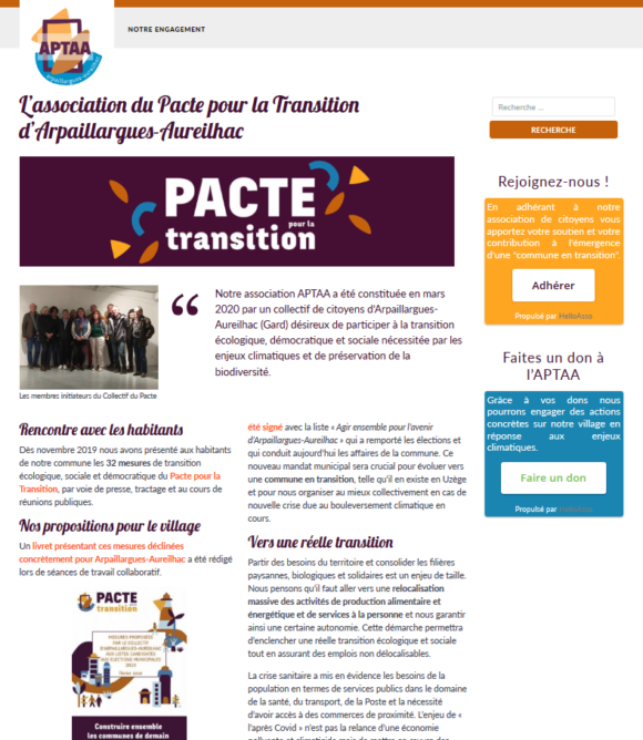 Association du Pacte pour la Transition Arpaillargues-Aureilhac